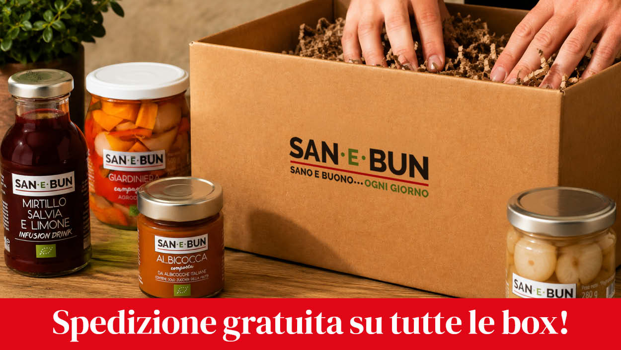 San e Bun: spedizione gratuita con l'acquisto di una box